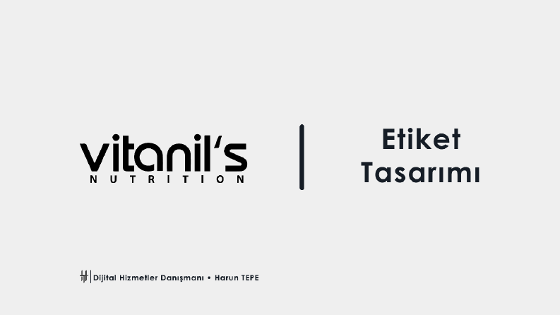 Vitanil's Nutrition - Etiket Tasarımı