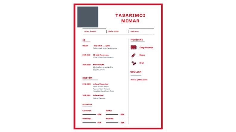 CV- ÖZGEÇEMİŞ