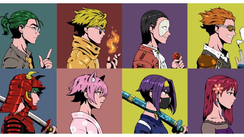 Anime NFT drawings