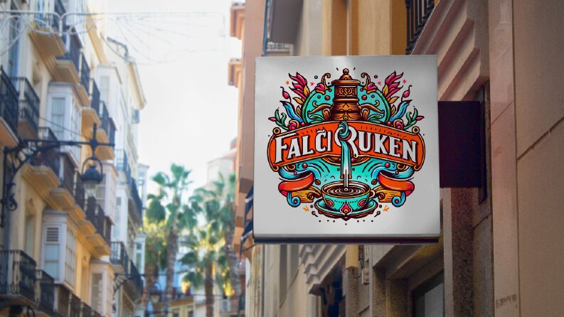 Falcı Cafe Logo Çizimi