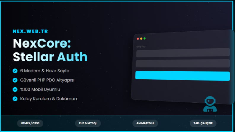 Nex-Space: Premium & Performans Odaklı Giriş Portalı