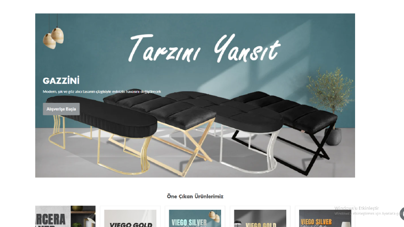 Shopify Premium Tema İle Mobilya Mağazası Tasarımı
