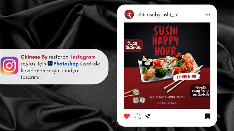 Chinese By Restoranı İçin Sosyal Medya Tasarımı
