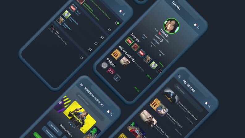 Steam Concept App Design