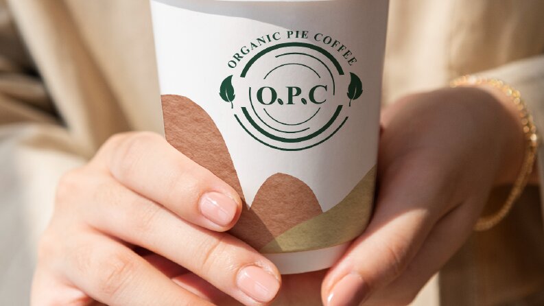 Organic Pie Coffee Logo Tasarımı