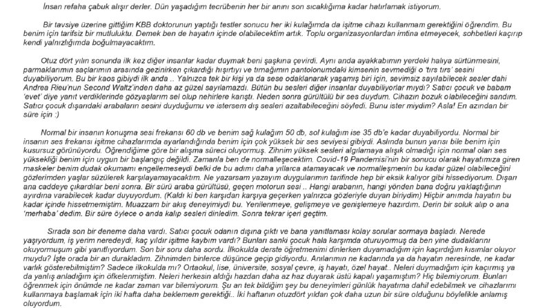 Sesler Dünyasına Geçiş