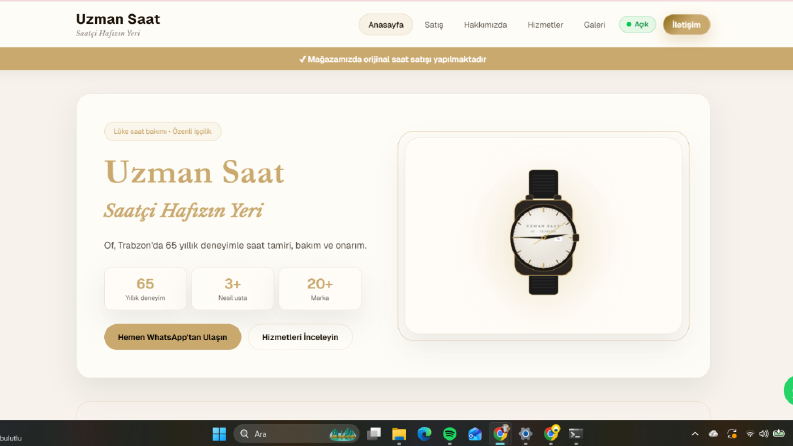 Modern ve Hızlı Web Sitesi Tasarımı