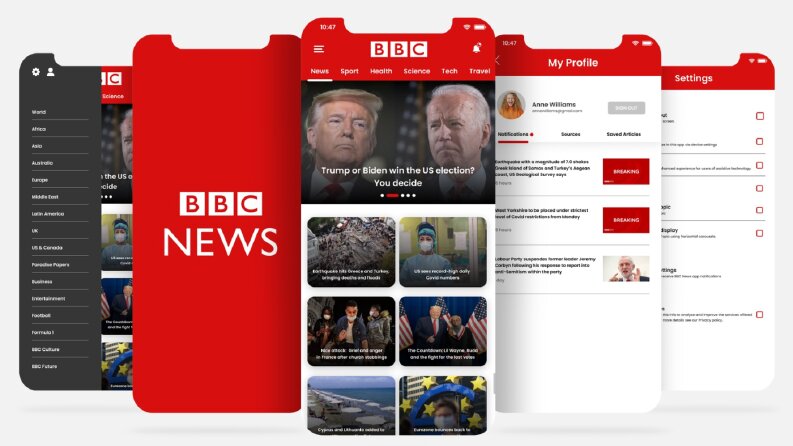 Concept BBC App Design