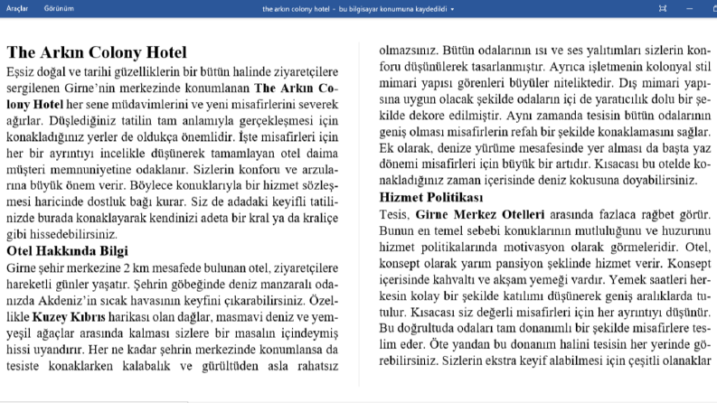Özgün ve Akıcı Metinler