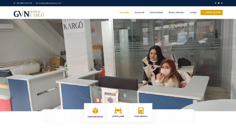 GVN EKSPRES KARGO - WEB SİTESİ TASARIMI
