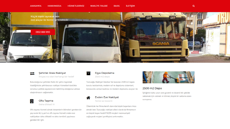 Wordpress Taşımacılık Sitesi