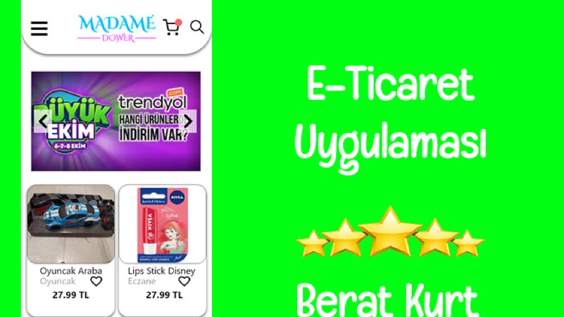 E Ticaret Sitesi Mobil Uygulaması