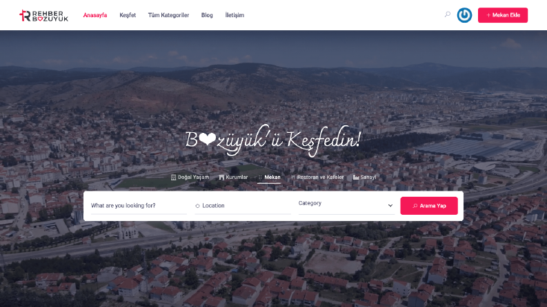rehberbozuyuk.com Her Özelliğe sahip Rehber Sitesi
