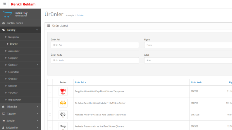 Opencart Ürün Yükleme Hizmeti