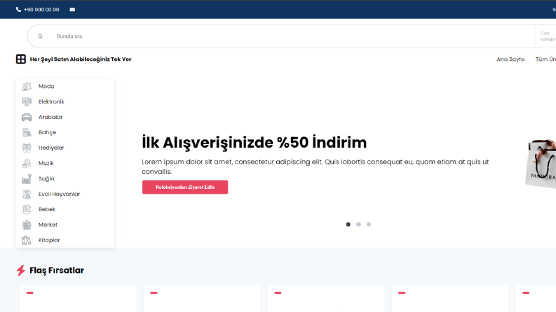 E ticaret sitesi