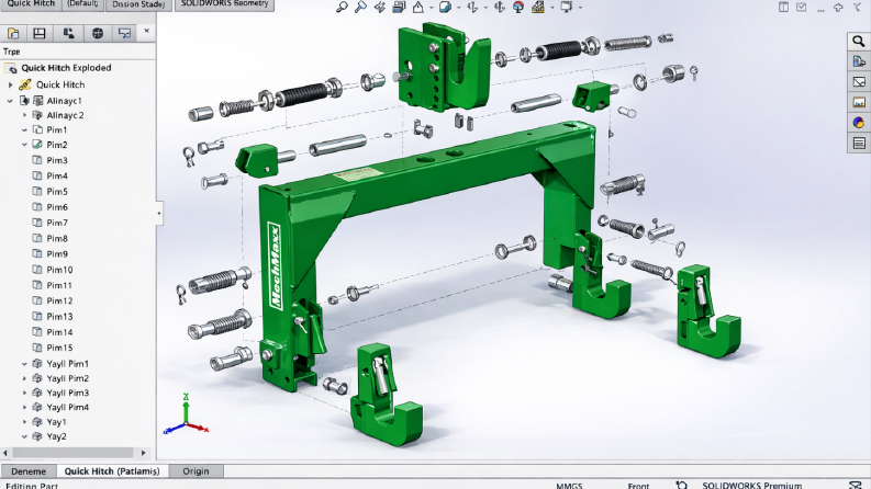 Quick Hitch Geliştirilmiş Tasarım