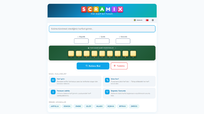 Scramix-Kişiselleştirilmiş hobi sitesi