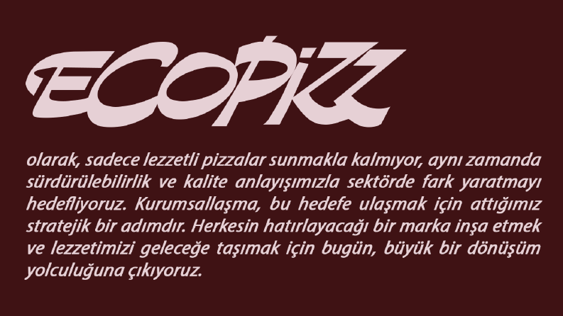 EcoPizz İçin Kurumsal Kimlik Tasarımı