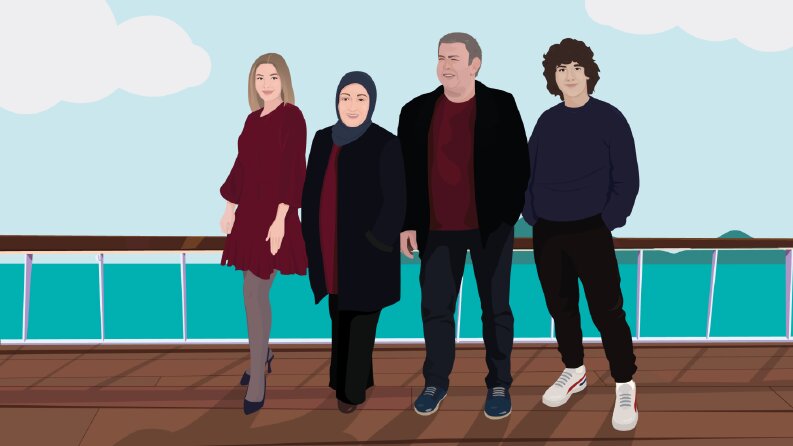 Aile Portresi (boydan çizim)