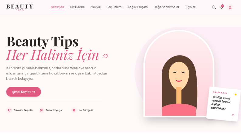 Estetik & Güzellik Sektörüne Özel Web Tasarımı