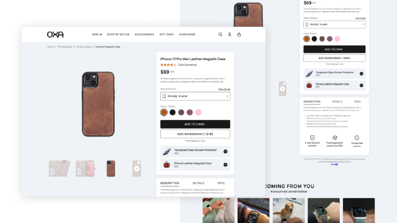 Oxa Leather - Product Page