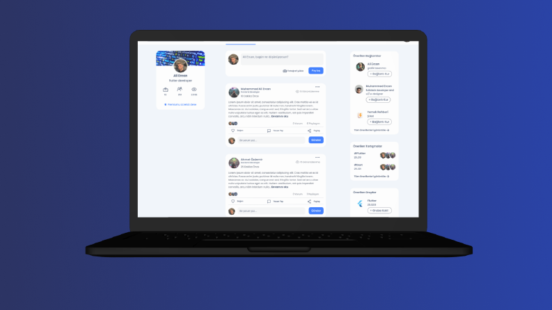 LinkedIn Alternatif UI/UX Tasarımı