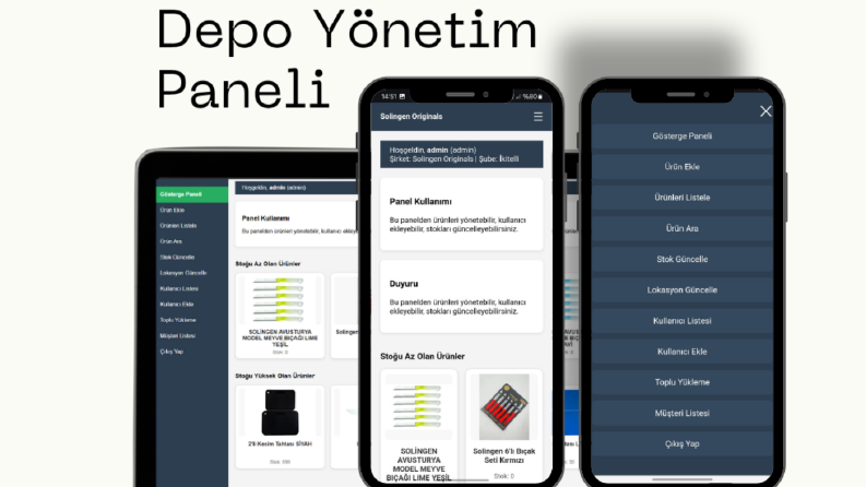 Depo ve Stok Takip Paneli 2