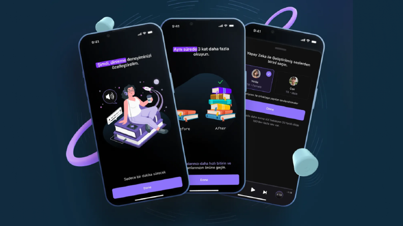 Text to Speech App - Onboarding Screens