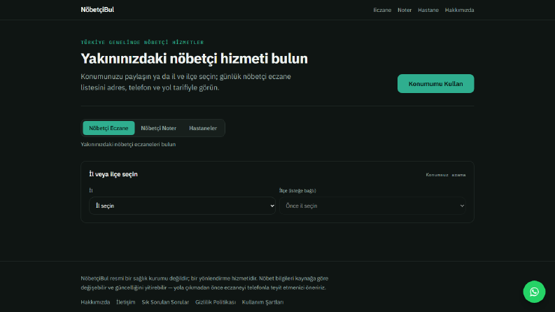 Eczanecim - Eczane Web Sitesi