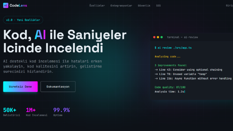 Yapay Zeka Web Sitesi