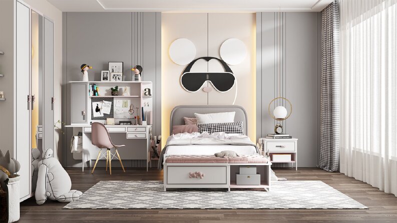 GENÇ ODASI MOBİLYA TASARIM +  RENDER