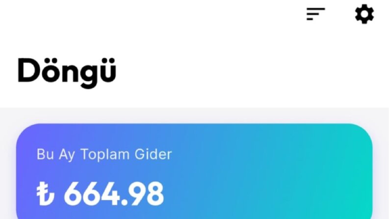 Döngü - Modern Mobil Uygulama