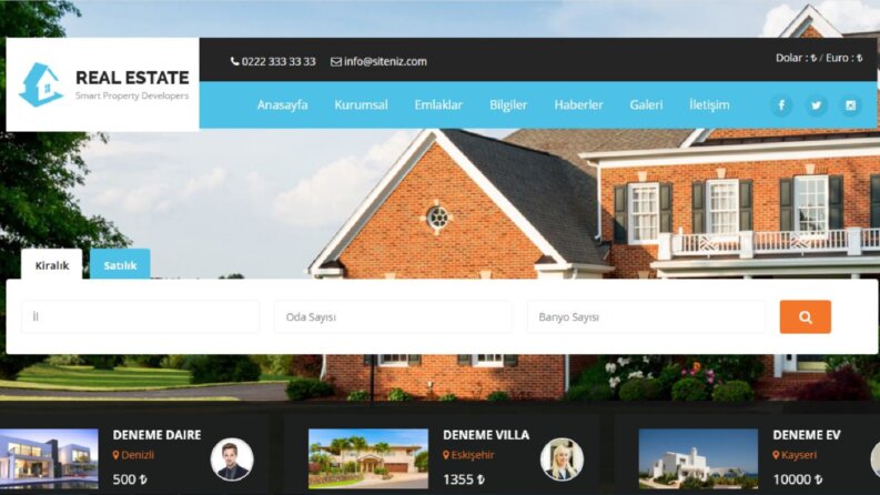 gelişmiş emlak sitesi 2