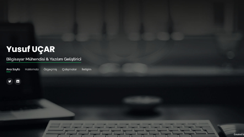 Yusuf Uçar - Kişisel Website Tasarımı ve Kodlaması