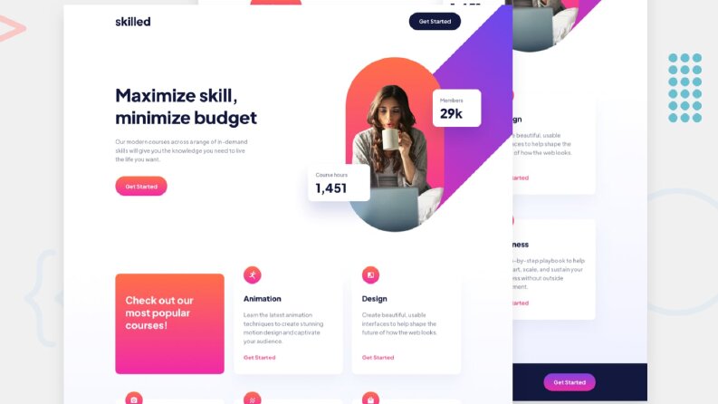 E-learning Landing Page (figma to code)