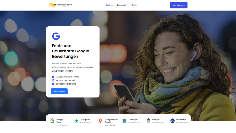 Google Yorumları Satan Müşterim İçin Web Sitesi