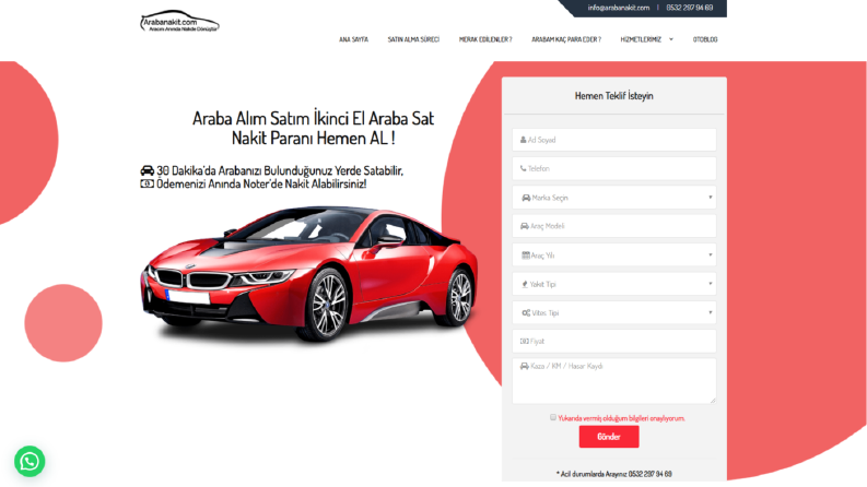 Arabanakit.com - 2. El araç alım-satım web sitesi