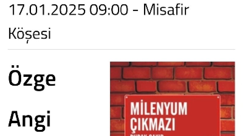 Milenyum çıkmazı kitap değerlendirmesi 