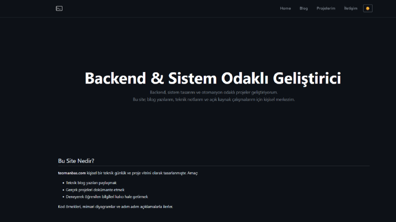 Jekyll ile SEO Uyumlu ve Profesyonel Kişisel Web Sitesi