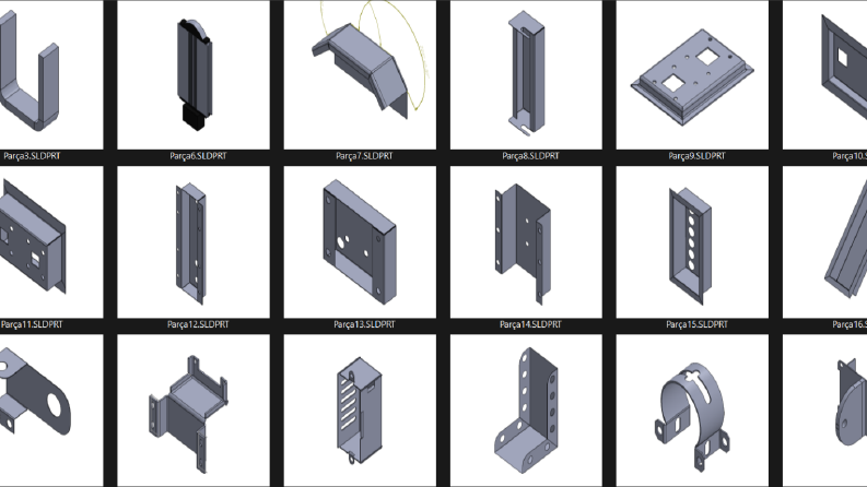SolidWorks Endüstriyel Sac Metal (Sheet Metal) Tasarımları