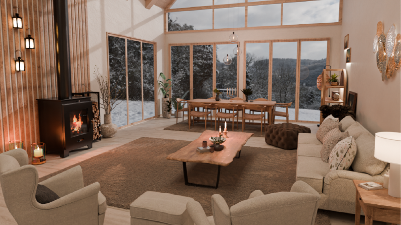 Gerçekçi İç Mekan Dizayn Render