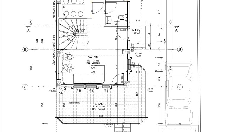 Ofis Tasarım Projesi AutoCAD Çizimleri