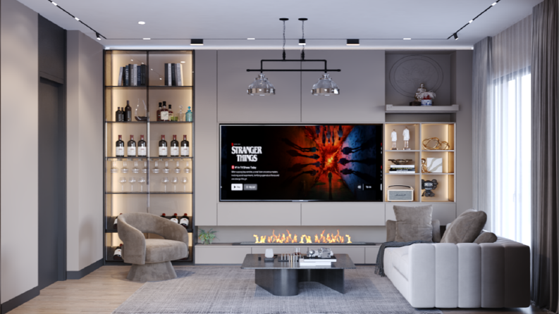 3DS MAX VİLLA İÇ MEKAN TASARIMI 