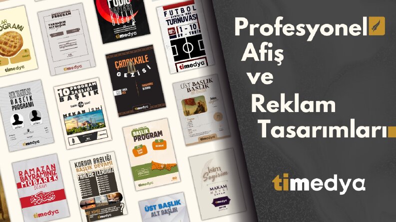 Dikkat Çekici Profesyonel Afiş ve Reklam Tasarımları