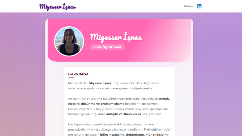 Biyografik Web Sitesi - miyesserisnas.com