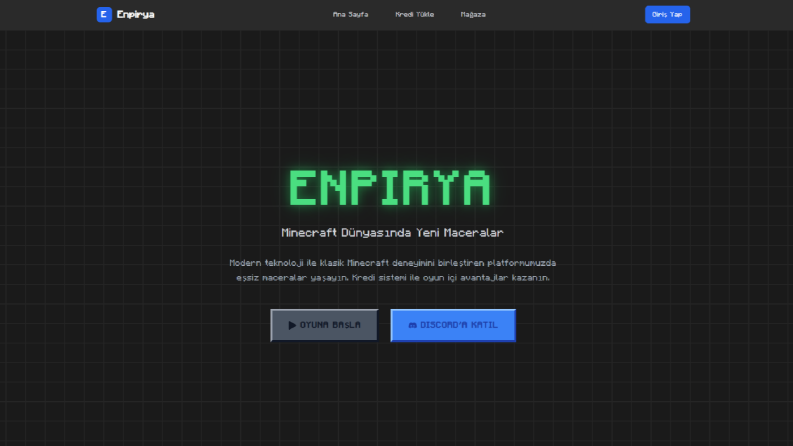 Enpirya - Minecraft Site Taslağı
