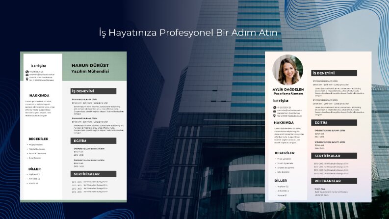 Profesyonel CV Hazırlama