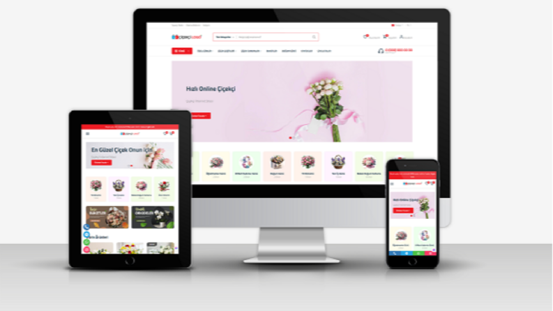 Çiçekçi İnternet Sitesi (GELİŞMİŞ E-TİCARET MODÜLLÜ)