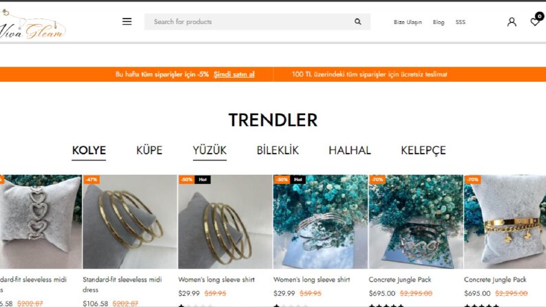eticaret takı web sitesi