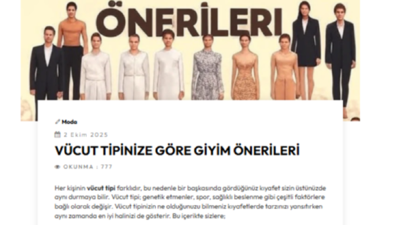 Vücut Tipinize Göre Giyim Önerileri